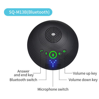 Micrófono de conferencia profesional SQ-M13B 2.4G Micrófono omnidireccional inalámbrico, recogida a 360 grados, audio de alta definición y reducción de ruido
