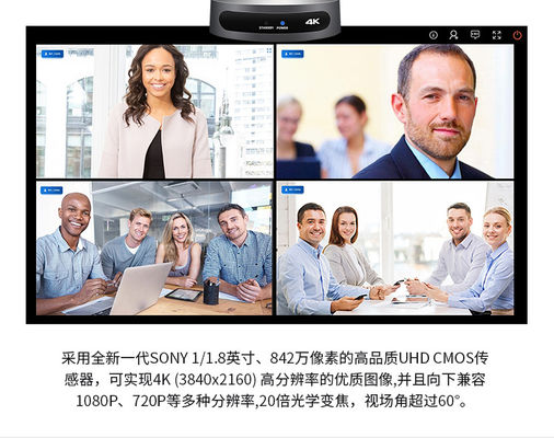 FTTN SQ-H880 Integrado de alta definición de videoconferencia Terminal de alta definición 1080p30 Video
