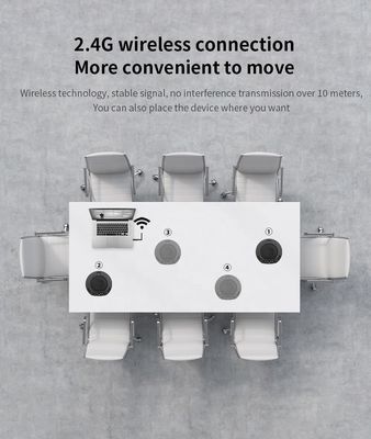Micrófono omnidireccional SQ-M4W Conferencia de videoconferencia Conferencia Micrófono sin manos