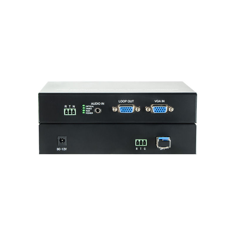 FTTN SQ-VGA02 VGA Fibra óptica terminal de vídeo digital de transmisión a larga distancia antiinterferencia